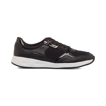 Sneakers traspiranti nere da donna con zip laterale Geox Bulmya, Donna, SKU w014002226, Immagine 0